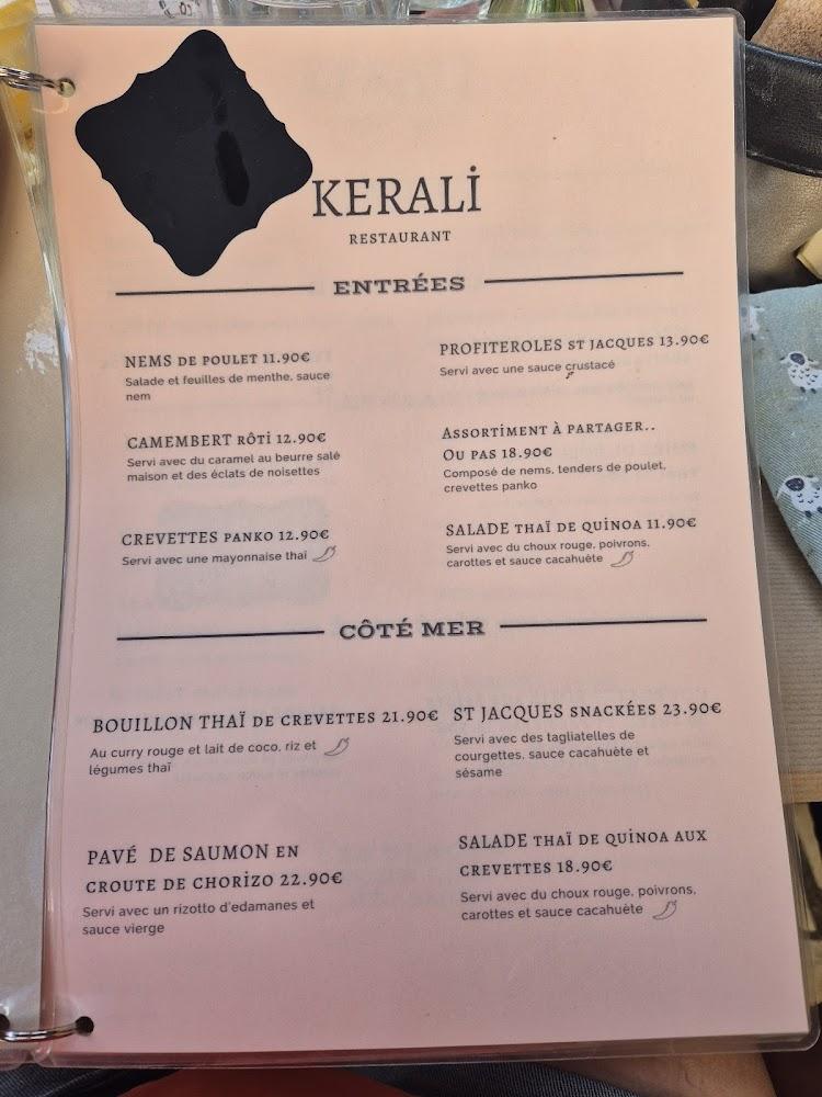 KERALI-Restaurant Île-Aux-Moines - Menu Image 4